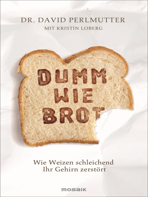 Title details for Dumm wie Brot by David Perlmutter - Available